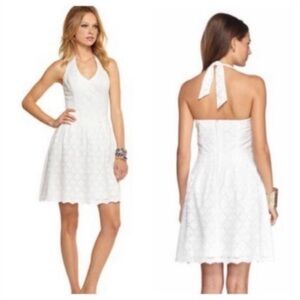 NWT Lilly Pulitzer Ross Dress White Charleston Eyelet Lace 0